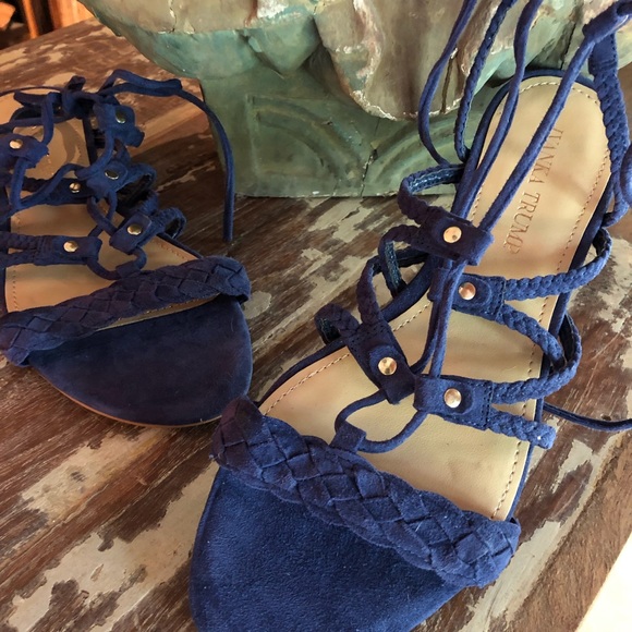 Ivanka Trump Lace Up Sandals NW size 38.5/ 8 1/2 - Picture 3 of 6